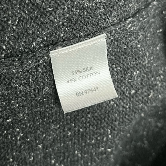 J. Jill Silk Blend Women’s V Neck Pocket Midi Dress Dark Grey Size‎ Medium - Picture 8 of 9